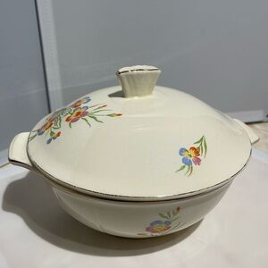 Vintage Floral English Serving Dish